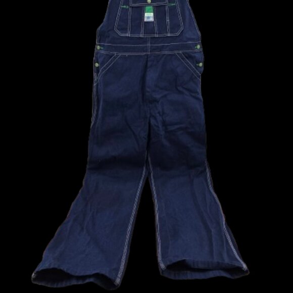 VTG Liberty Mens Overalls Denim Blue Bib Workwear 34x34 USA Farmer Rancher Chore - Picture 12 of 12